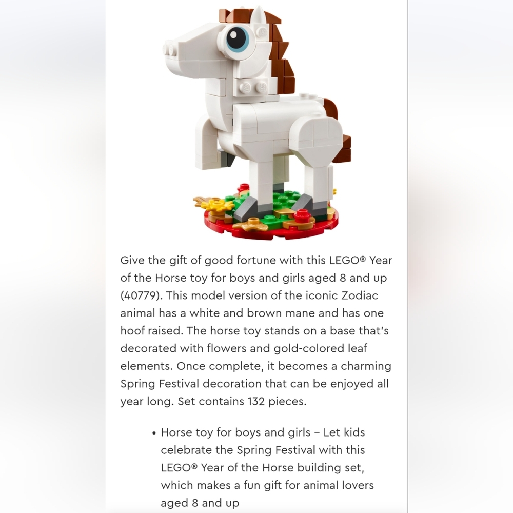 NIB LEGO Year of the Horse Set - Picture 6 of 7